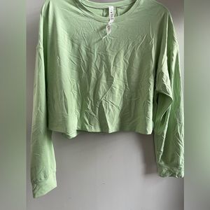 Lululemon cropped long sleeve (Size 12)